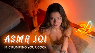 ASMR JOI * Brune sexy glamour rapide et agressive Mic pomper votre bite * Amy Haze