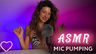 ASMR * Uma morena sedutora Amy Haze faz você gozar * MIC PUMPING