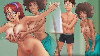 Cenas de sexo miss ross (visão completa) no jogo pornô Summertime Saga Completou a compilação de cenas de sexo