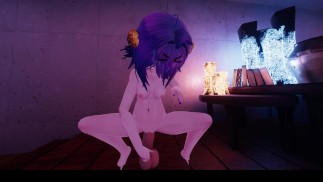 VRChat - Dziewczyna sprawia przyjemność temu dildo jak kutasowi tatusia