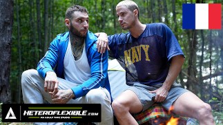 HETEROFLEXIBLE - Curious Str8 Hunks Skyy Knox y Tony D'Angelo Fuck In The Woods - SUBTÍTULOS EN FRANCÉS