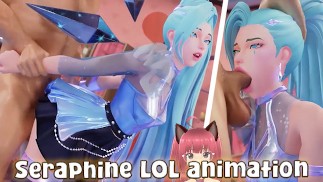 Giving mojego wielkiego kutasa Seraphine z League of Legends (animacja Bewyx) - Jazziuu