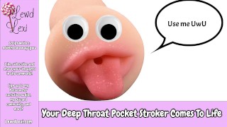 Je deepthroat pocket stroker komt tot leven [Onahole] [Fleshlight audio rollenspel]