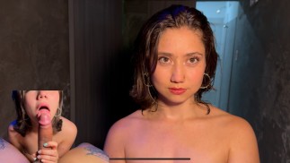 POV - mi amiga me sorprende observándola y me ME CHUPA LA VERGA