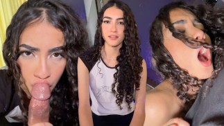 Beautiful 18 岁的 Latina 紧张地为她的个人资料录制了她的第一盘性爱录像带。