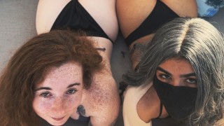 バイセクシャルガールフレッシュは初めてストラップオンを試す|Onlyfans:Leotheredhead
